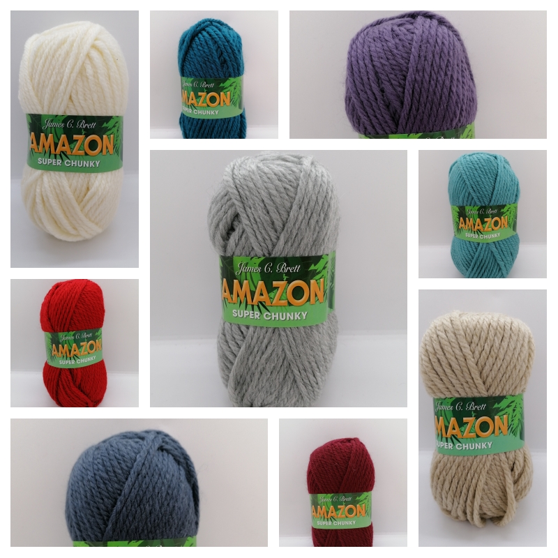 James C Brett Super Chunky Knitting Wool Yarn Amazon 100g Balls 12 Colours 