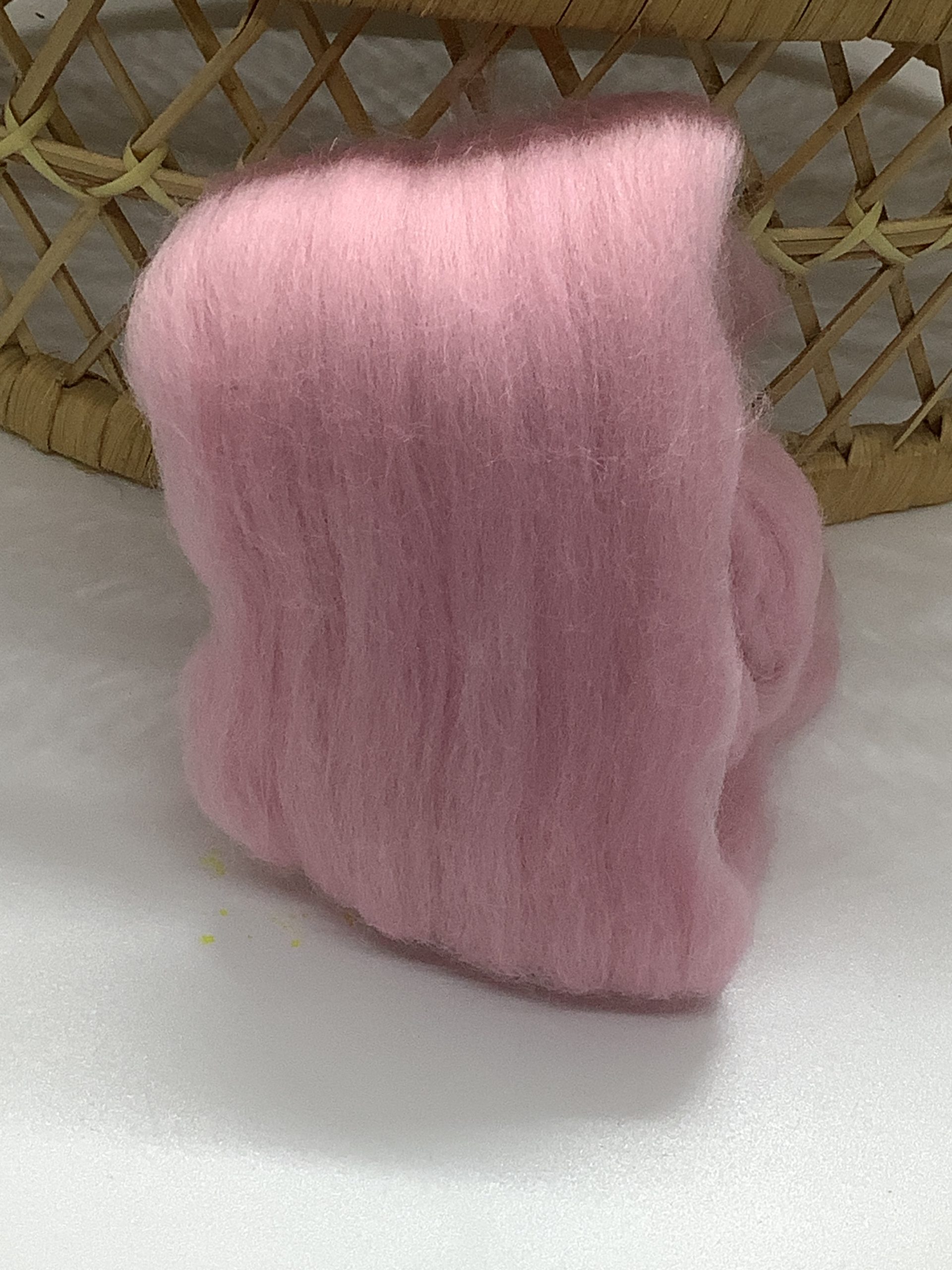 Needle Felting Yarn Wool and Mixed Fibres Pale Pink 25g (32) The