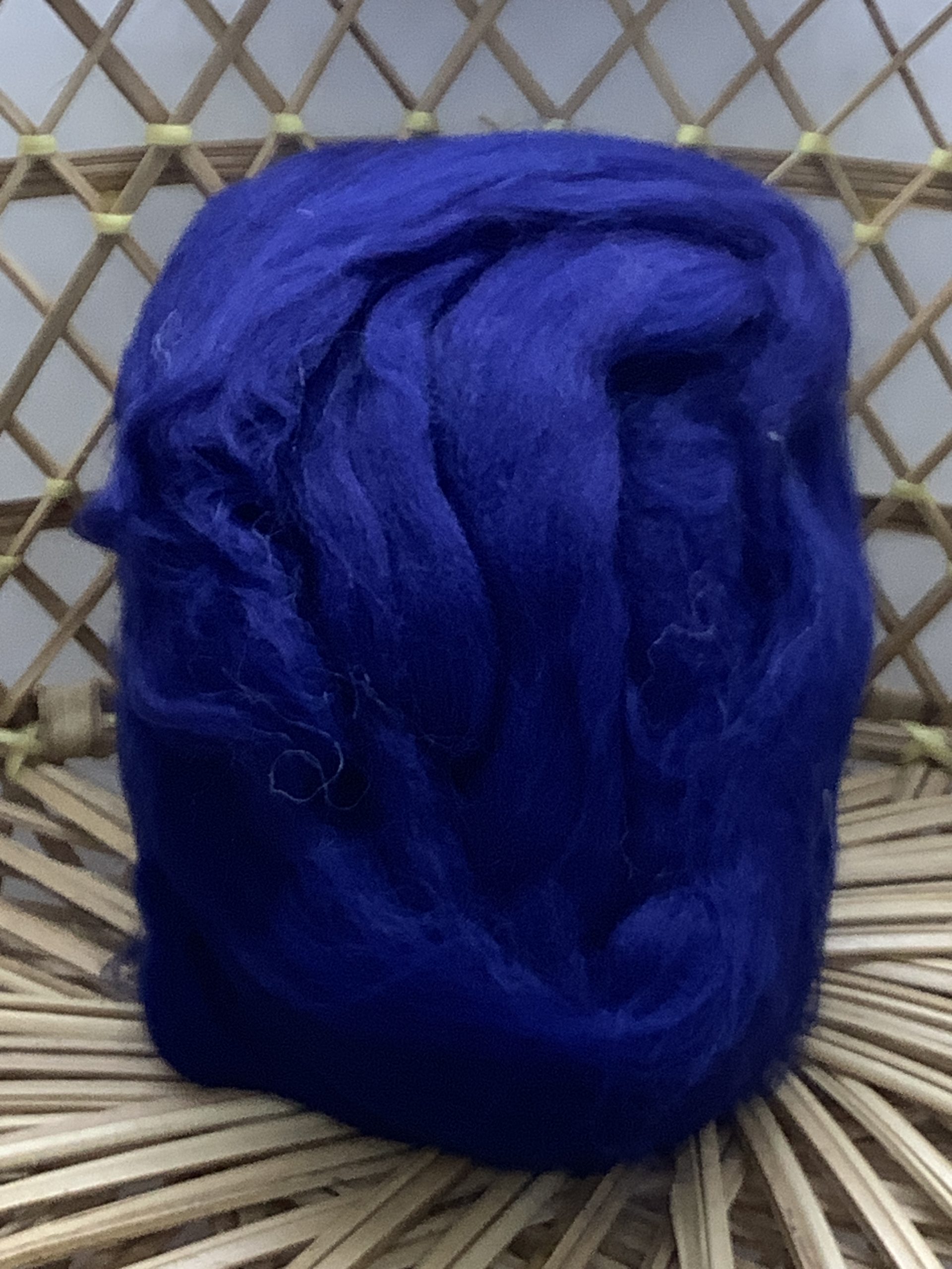 Needle Felting Yarn Wool and Mixed Fibres Navy Blue 25g (40) The