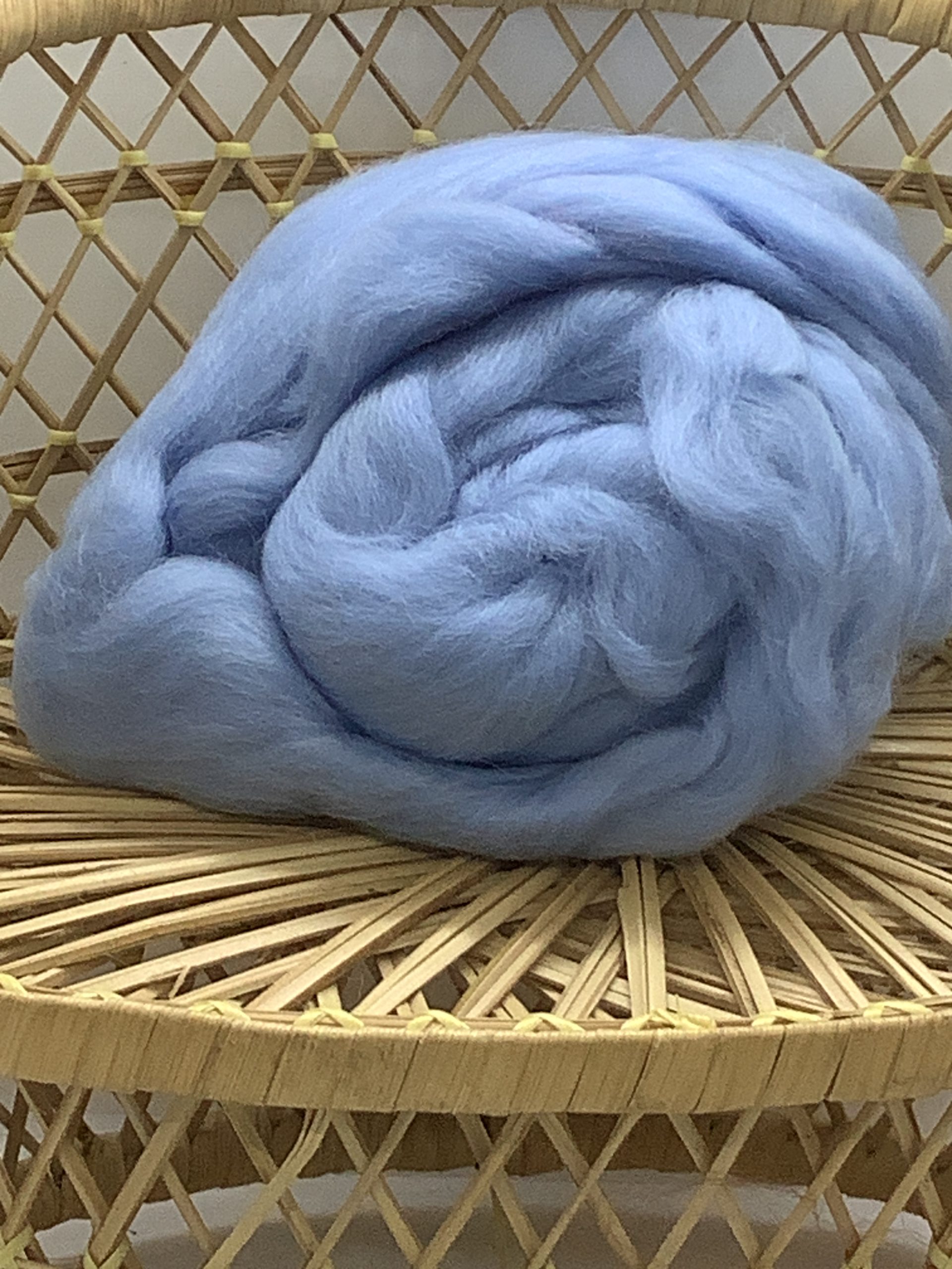 Needle Felting Yarn Wool and Mixed Fibres Pale Blue 50g (111) The